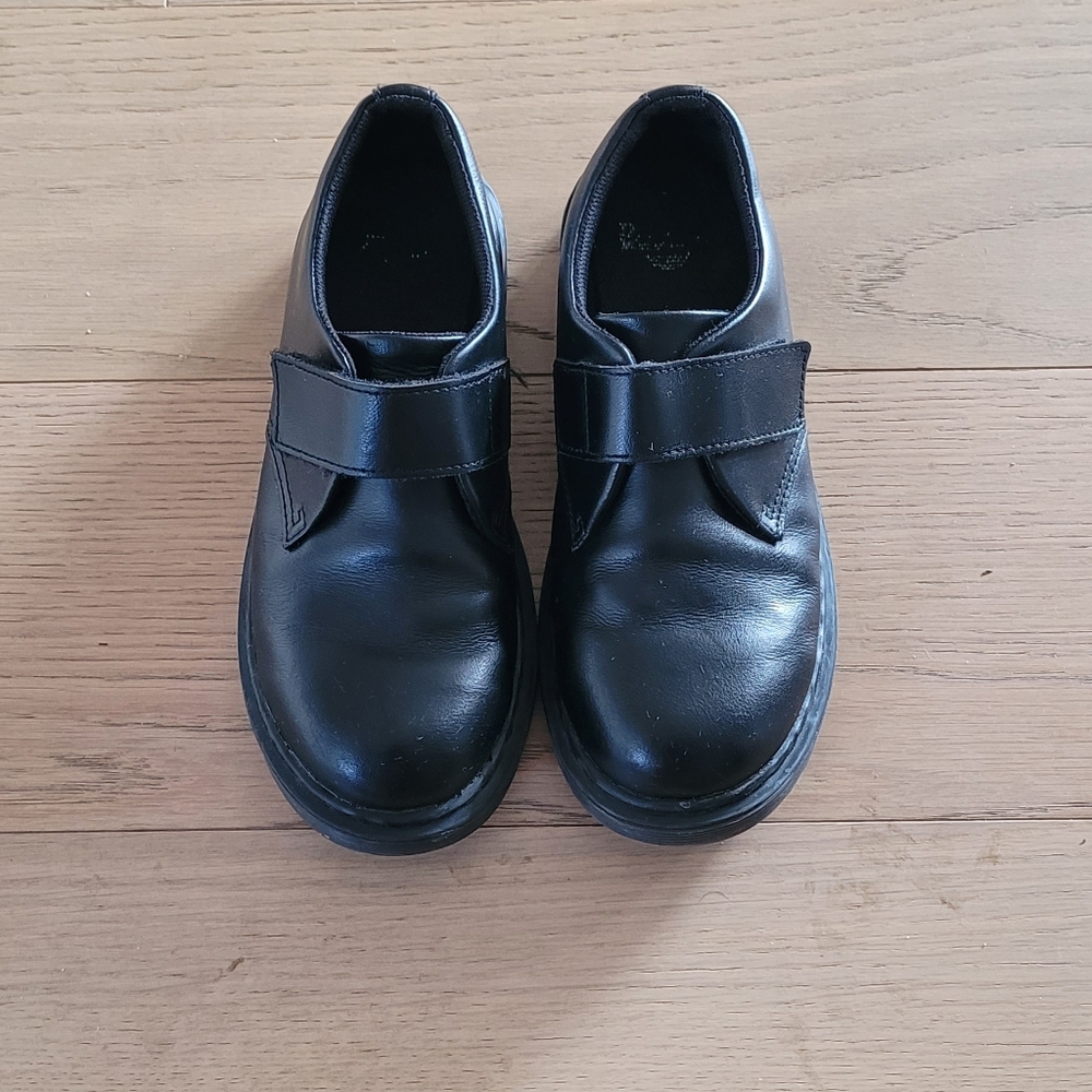 Dr. Martens Black Leather Velcro Shoes